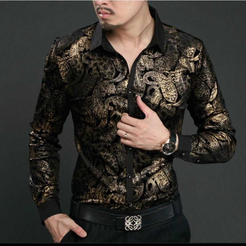 gold silk satin blouse